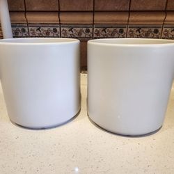 Glazed Ceramic Flower Pot - 2pc