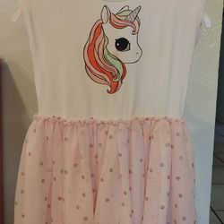Unicorn Tulle Mesh Tutu Dress
