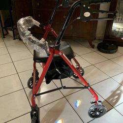 Rhythm Healthcare Royal Steel 4-wheel Rollator Walker- Brand New