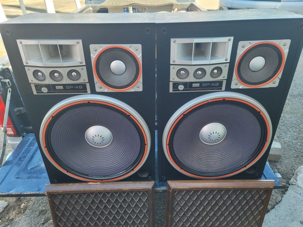 Sansui Sp X8 Floor Speakers With Grills $600 Pickup In Oakdale