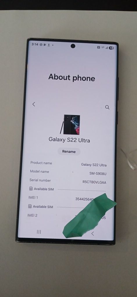 AT&T SAMSUNG GALAXY S22 Ultra 128gb ($265