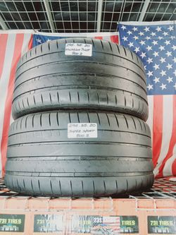 ✅ (2 Used Tires) 295/35ZR20 MICHELIN PILOT SUPER SPORT 295 35 20 LOW PROFILE SPORTCARS BMW MERCEDES BENZ MUSTANG CAMARO PORSCHE 