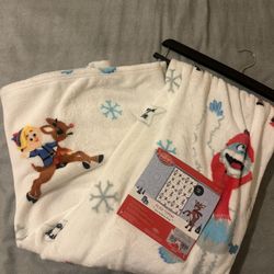 Rudolph the Red-Nosed Reindeer Plush Throw Blanket – 70” x 70”