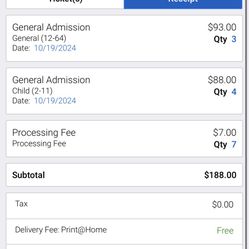 Zoo Tickets 