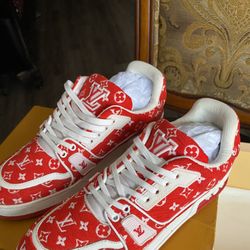 Louis Vuitton Trainer Red Monogram 