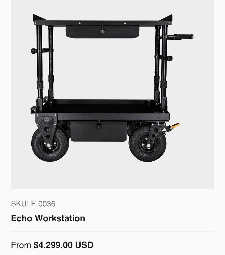 Production Filming Equipment, Camera Cart