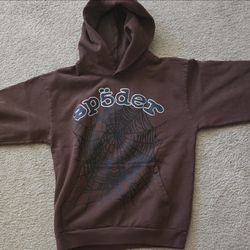 Sp5der Brown Hoodie Complexcon Exclusive