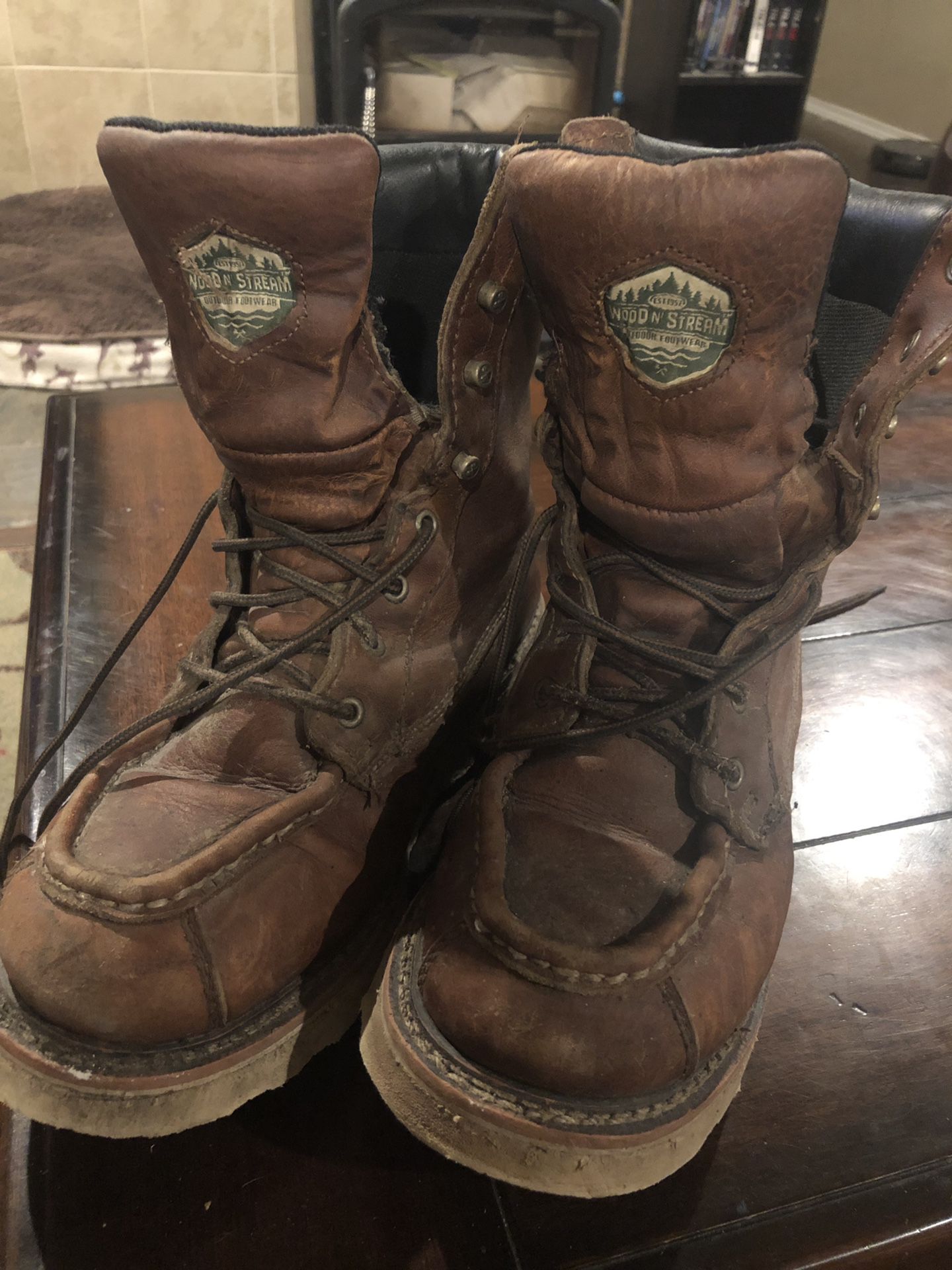 Wood N’ Stream work boots - men’s size 8 1/2