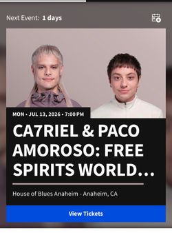 Ca7riel y Paco Amoroso Tour