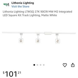 Lithonia Lighting LTIKSQ 27K 90CRI MW M2 Integrated LED Square Kit Track Lighting, Matte White