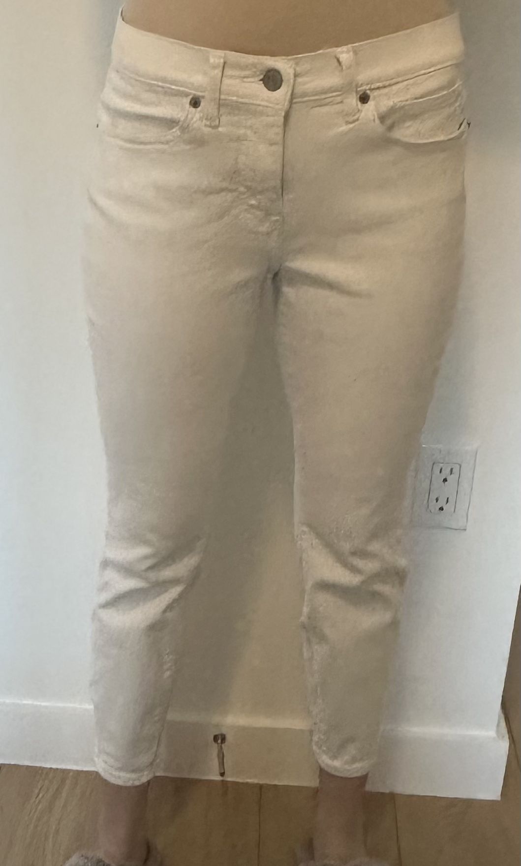 Lucky Brand White Straight-Leg Pants – 6/28