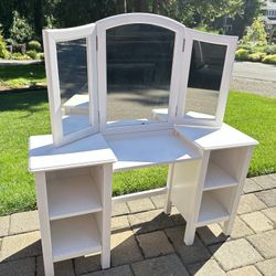 Pottery Barn Makeup Vanity Desk With Storage
