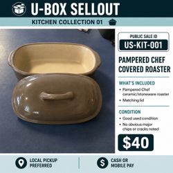 US-KIT-001- Pampered Chef Covered Roaster