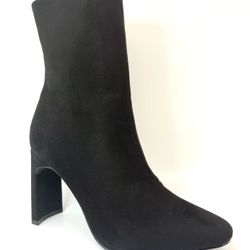 Black Dressy Suede Bootie New In Box 