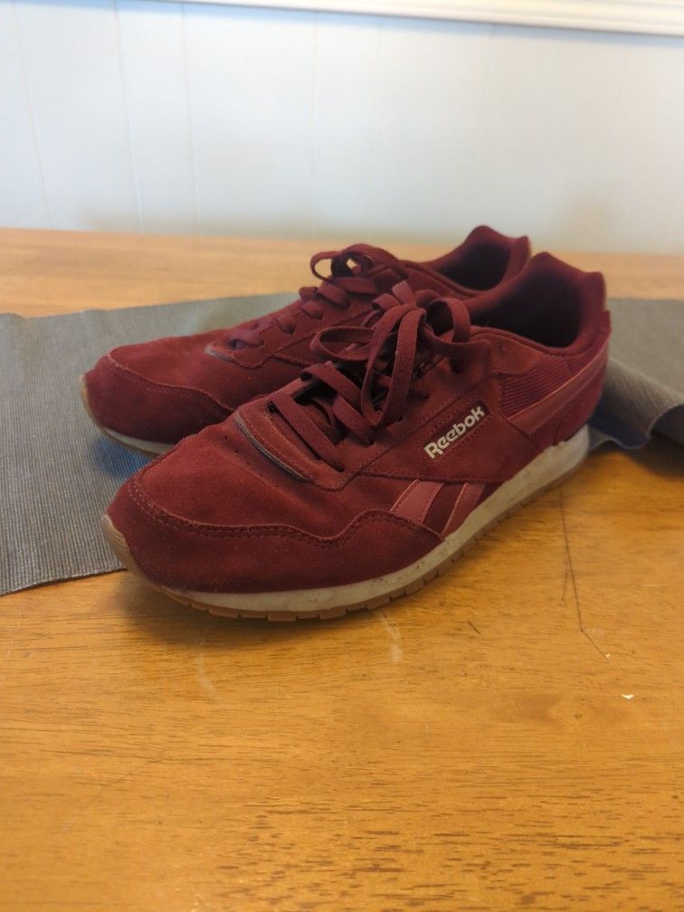 Reebok Red Suede Sneakers