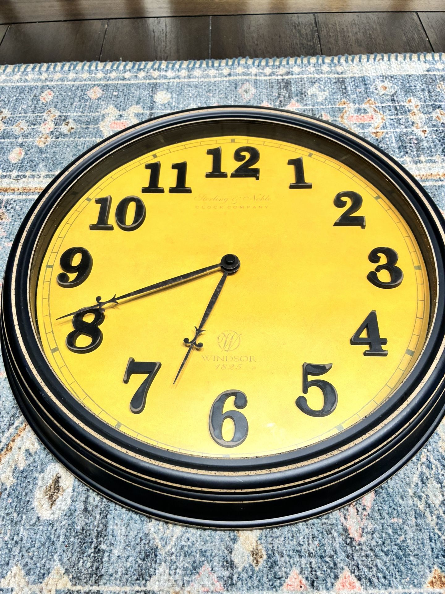 Sterling & Noble “Windsor 1825” 15” Wall Clock