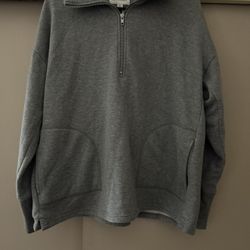 Grey zipper sweatshirt 