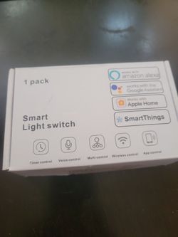 new smart light switch amazon alexa google assistant apple home smarthings