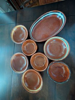 Small terra cota plates