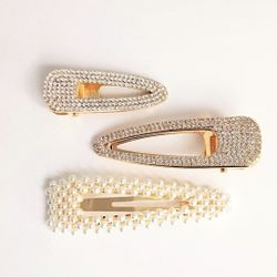 Hair Brooches Set Of Three- Brand New