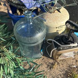 FREE - Helium Tank, Tall Artificial Bamboo Plant, 5 Gal Water Jug & More