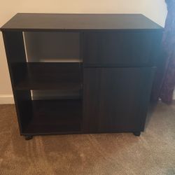 Mobile Storage Shelf / Wood