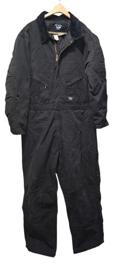 Walls Blizzard Pruf Fully Insulated Black Coveralls Men's 2XL