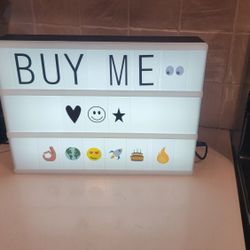 Message Board Lightbox with Emojis