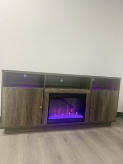 Tv Stand Display Model With Fireplace