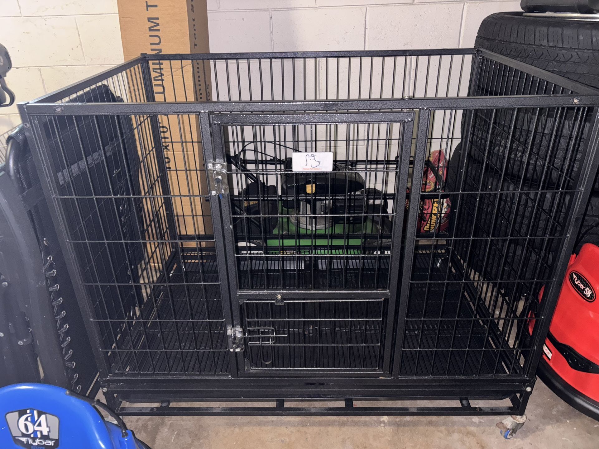 Dog Cage On Wheels