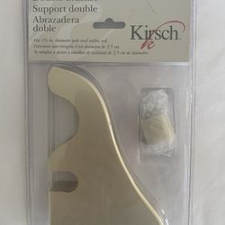 Kirsch Wood Trends Double Support Bracket-fits 1-3/8" Wood Pole(5620EG025)