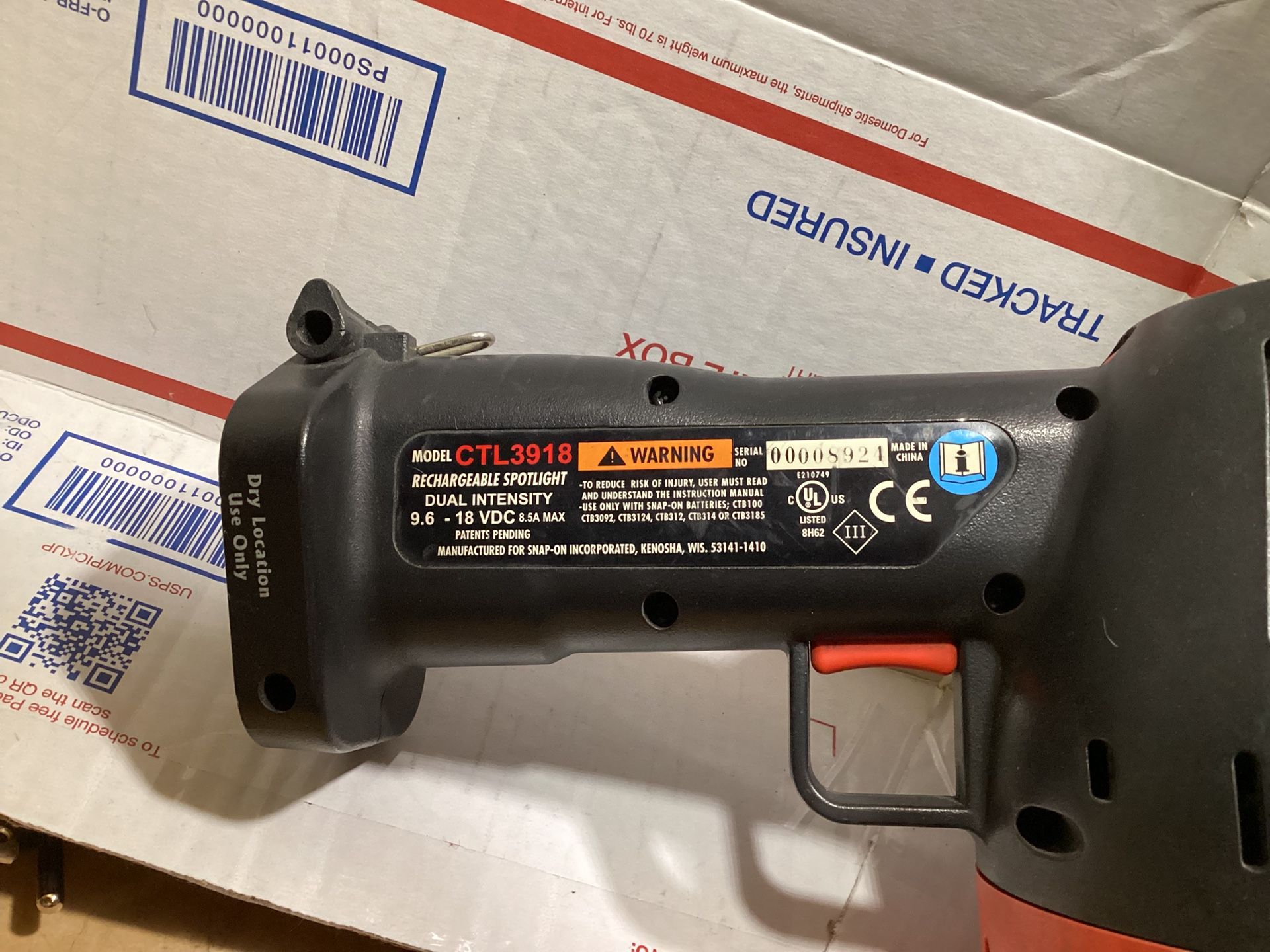 Great Pre-owned Snap-on CTL3918 Spot Light