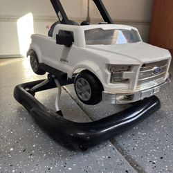 Bright Starts Ford F-150 4-in-1 Infant Baby Walker with Removable Steering Wheel
