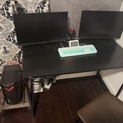 PC Gaming Setup (2) Pixio PX248 Prime 24 inch monitors Included~ Specs In photos