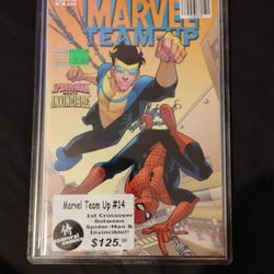 Marvel Team-up With Invisible And Spiderman