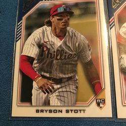 Four 2022 Topps Gallery Philadelphia Phillies Baseball Cards Including A Rookie Auto And A Private Issue Sn/250 All Mint Condition! Thumbnail