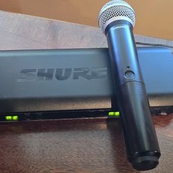 Shure BLX 88 Dual Channel Reciever And PG 58 Wireless Microphone 