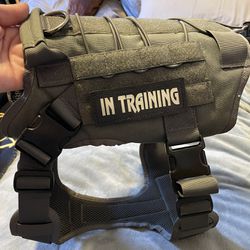 Dog Tactical Vest Size LARGE- Grey 