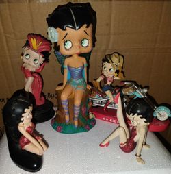 Betty Boop Collection/Lot Bobblehead, Betty Boop Harley Figurines