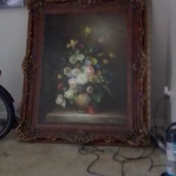 Larry Goff Still, Ornate Carved Frame