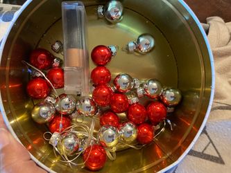 Mini Christmas Ball Ornament String Lights