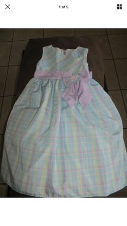 NWOT Good Lad Girls Pastel Plaid Holiday Dress size 6X