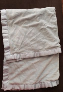 Ralph Lauren light blue baby blanket