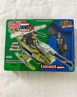 GI Joe vs Cobra Locust with Firing Missile Action Building Set - Hasbro 2003