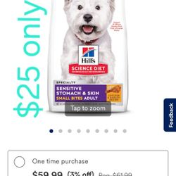 15lb Hills Science Diet For Smaller Dogs