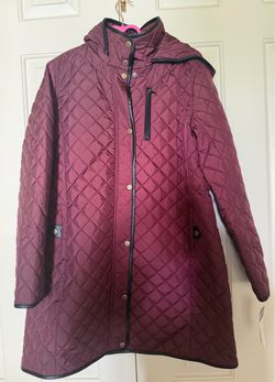 Ralph Lauren Burgundy Knee-Length Coat – Size L – NWT