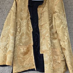 Men's reversible silk jacket from China