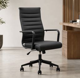 Brand New in sealed box Black Executive Office Chair – Adjustable Height, Swivel & Wheels
