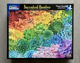 White Mountain Succulent Rainbow Puzzle