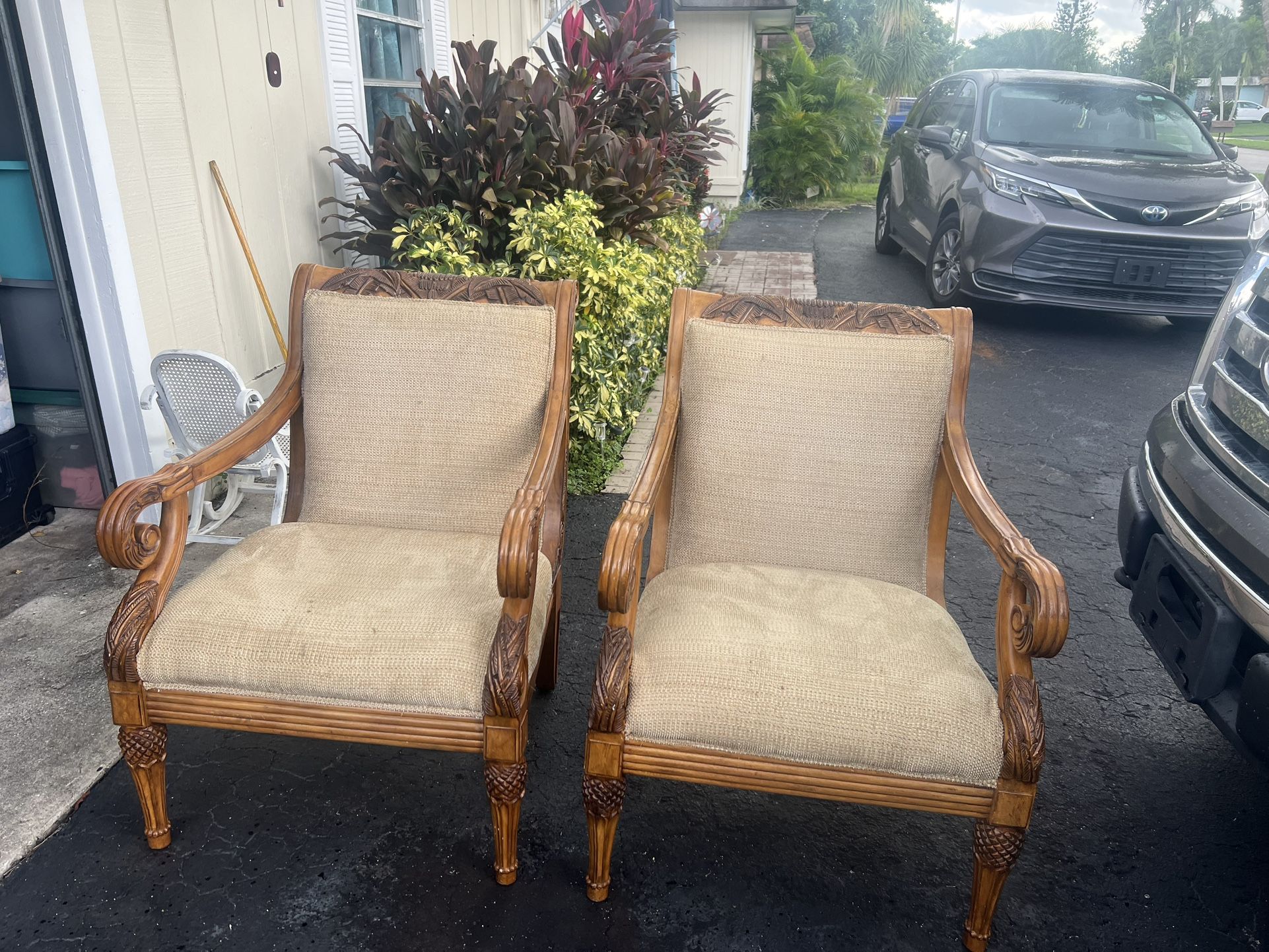 Vintage Pair Chairs